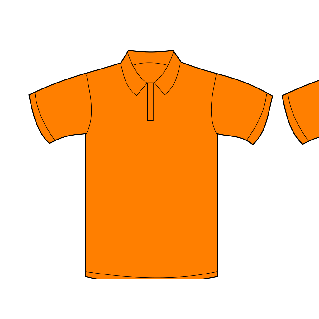 Golf Polo Shirt Template Graphic clipart preview