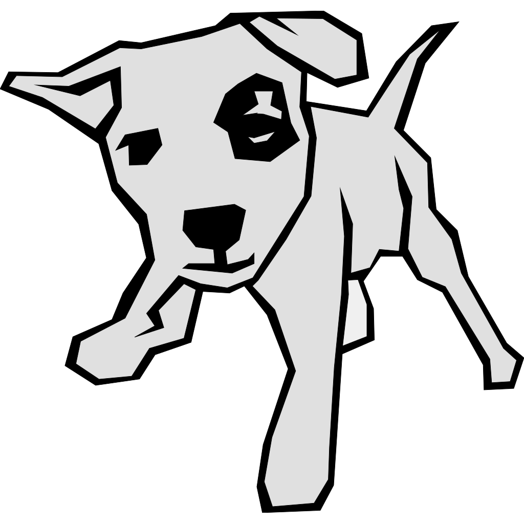 Gray Dog Simple Drawing Clipart clipart preview