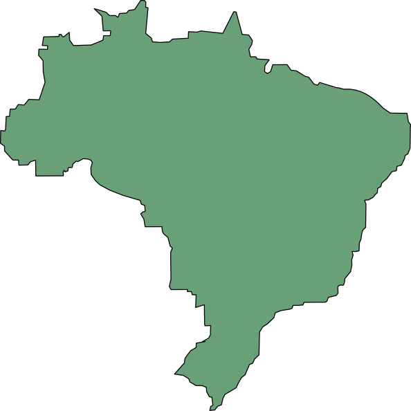 Green Brazil Map Symbol  clipart preview