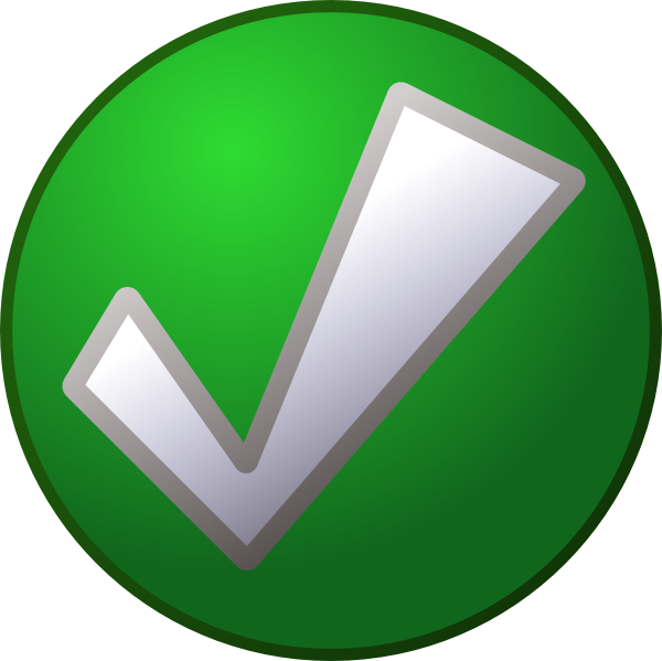 Green Checkmark Circle clipart preview