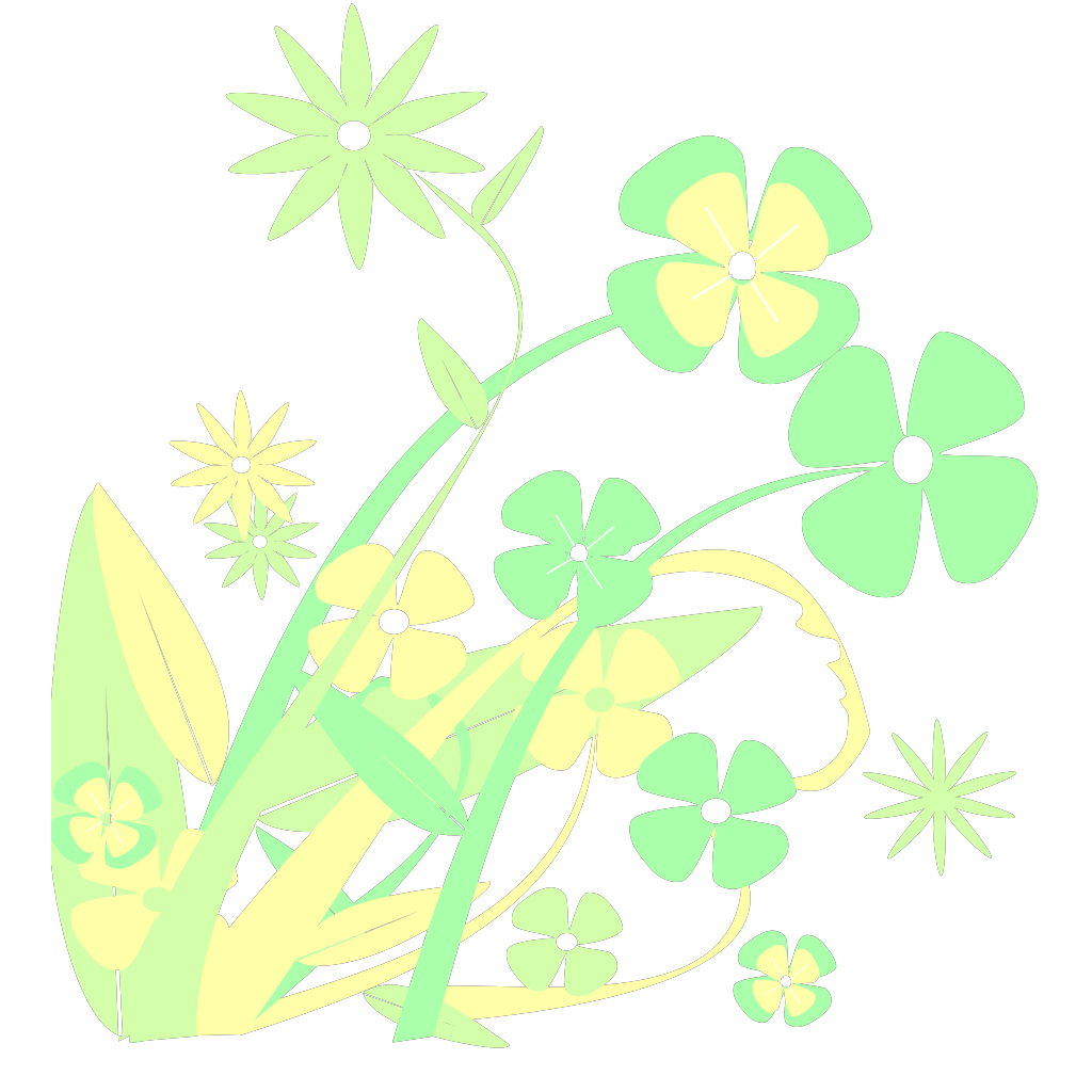 Green Flowers Background clipart free download