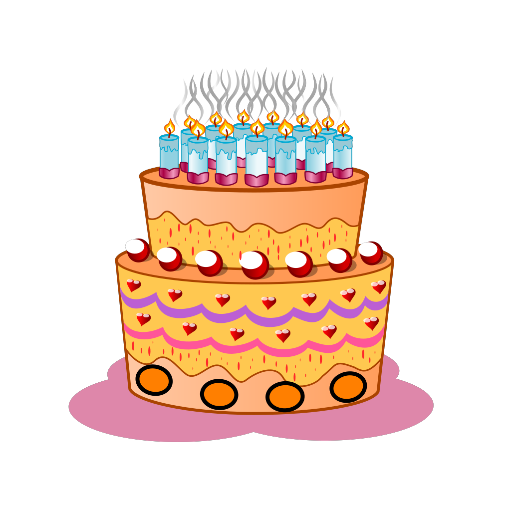 Happy birthday cake clipart free download