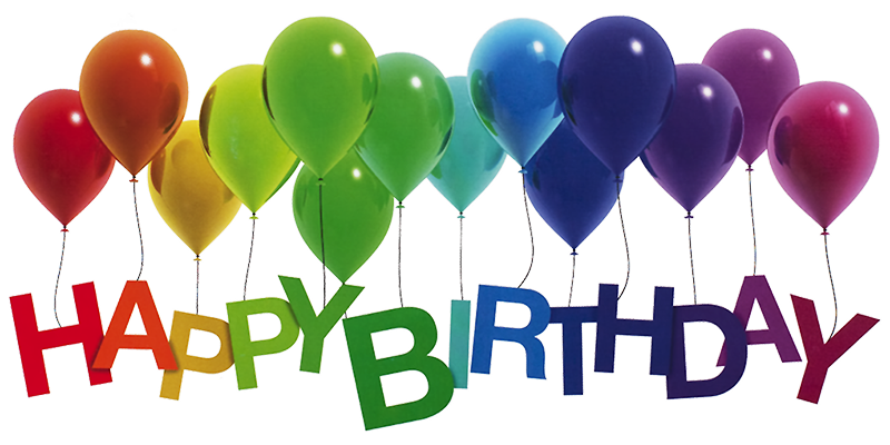 Happy Birthday Text Balloon Image  clipart preview