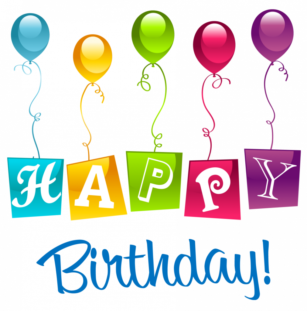 Happy Birthday Text Balloon Png  clipart preview