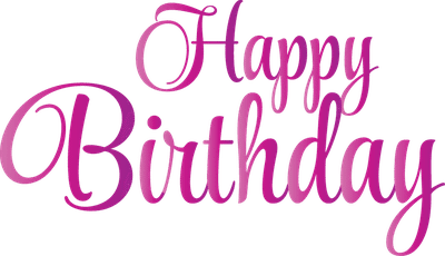 Happy Birthday Text Transparent Background clipart preview