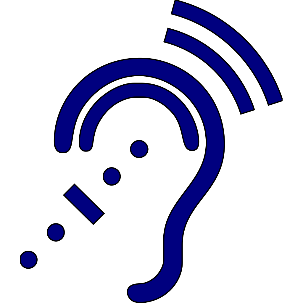 Hearing Blue icon Assistive Technology clipart preview