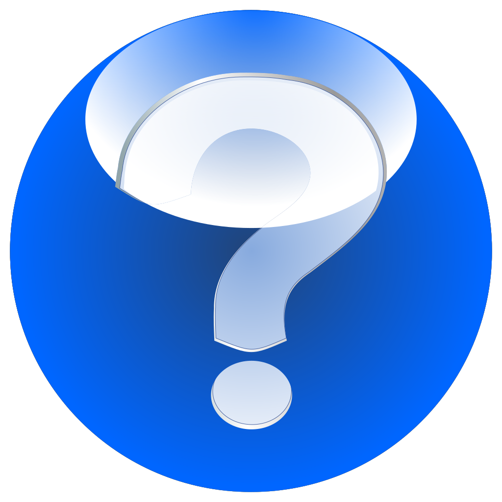 Help Button Blue icon clipart preview