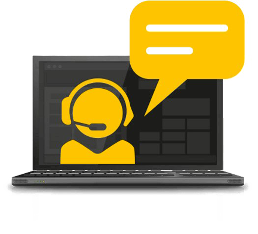 Help desk Computer online svg icon clipart preview