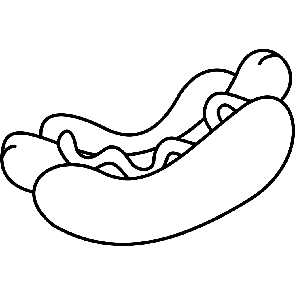 Hotdog Icon Illustration clipart preview