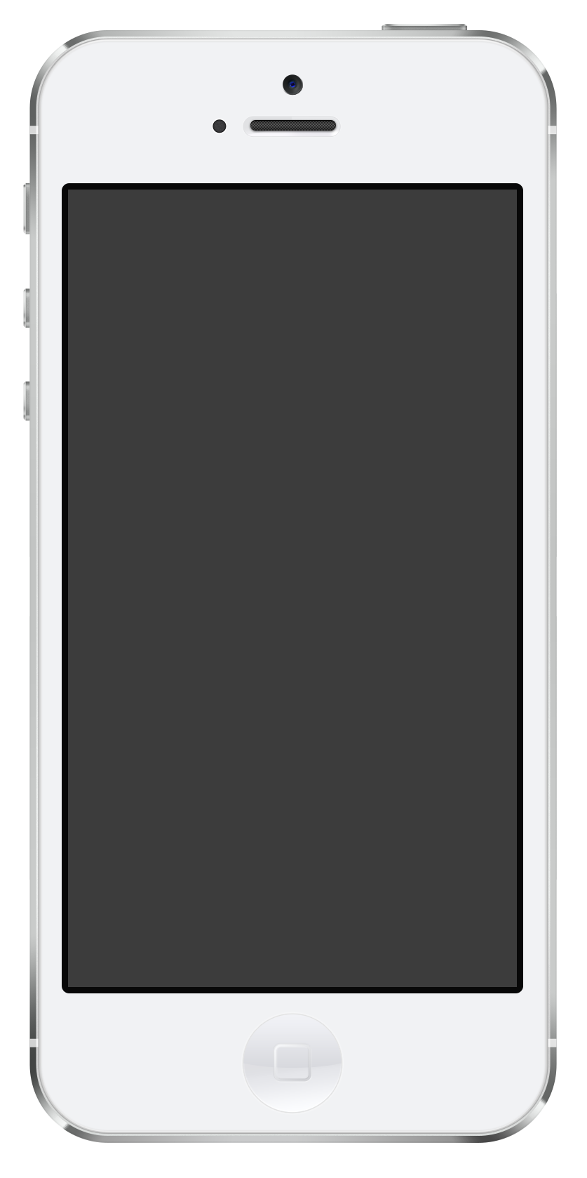 IPhone 5 Black Screen PNG Transparent clipart free download