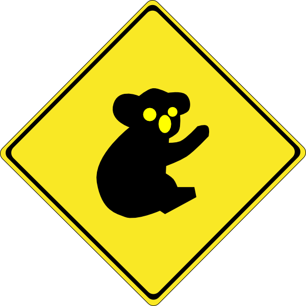 Koala Sign Board clipart preview