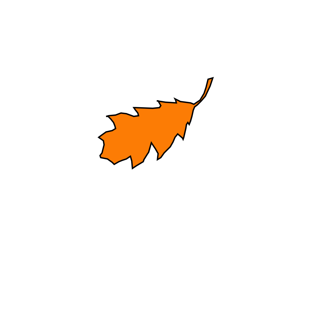 Leaf orange clipart preview