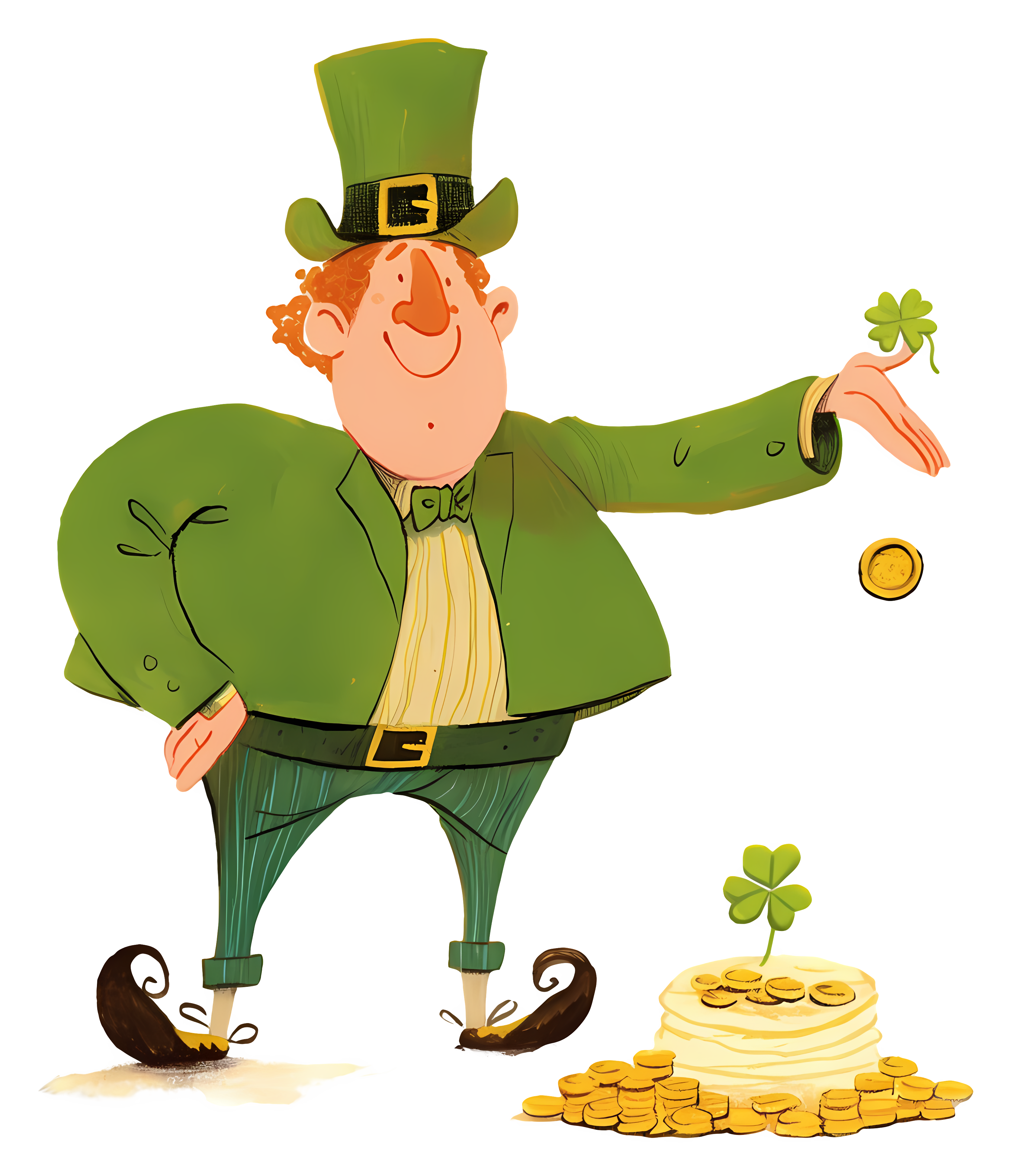 Leprechaun Gold Coins Clipart clipart preview