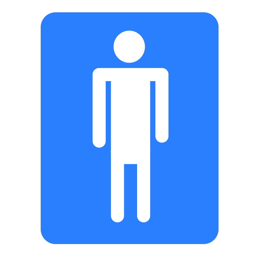 Men Bathroom Blue Sign clipart preview