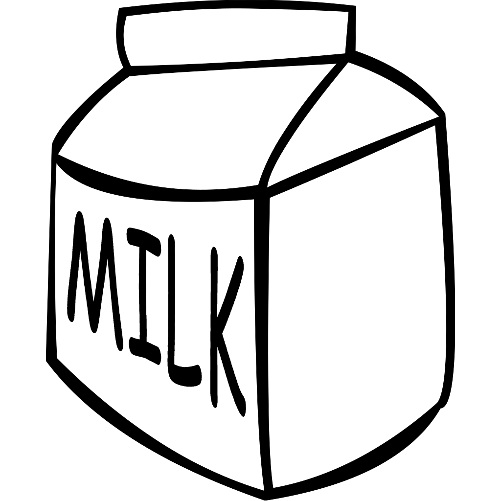 Milk Carton Silhouette clipart free download