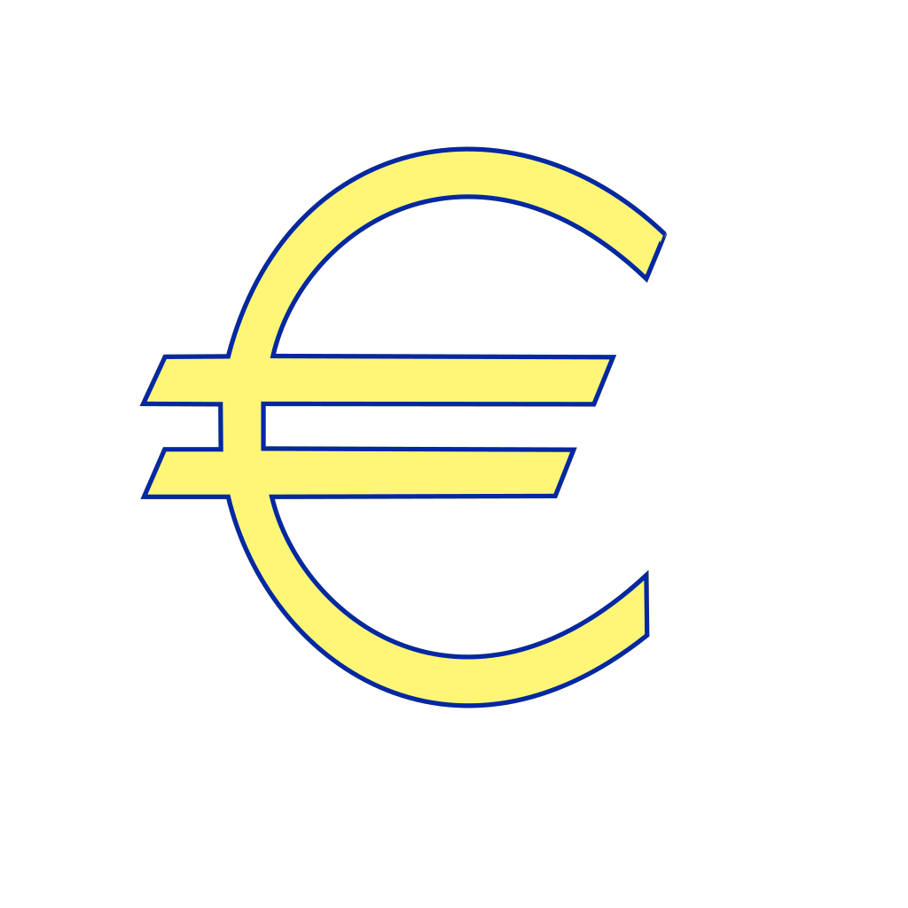 Monetary Euro Symbol clipart preview