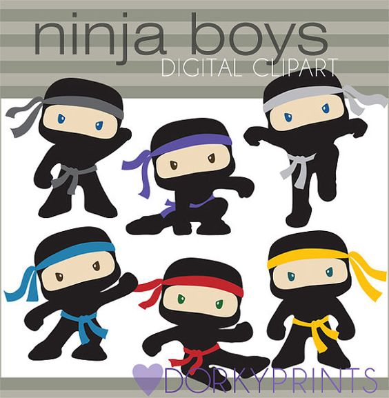 Ninja Santa Clipart Digital Group clipart preview