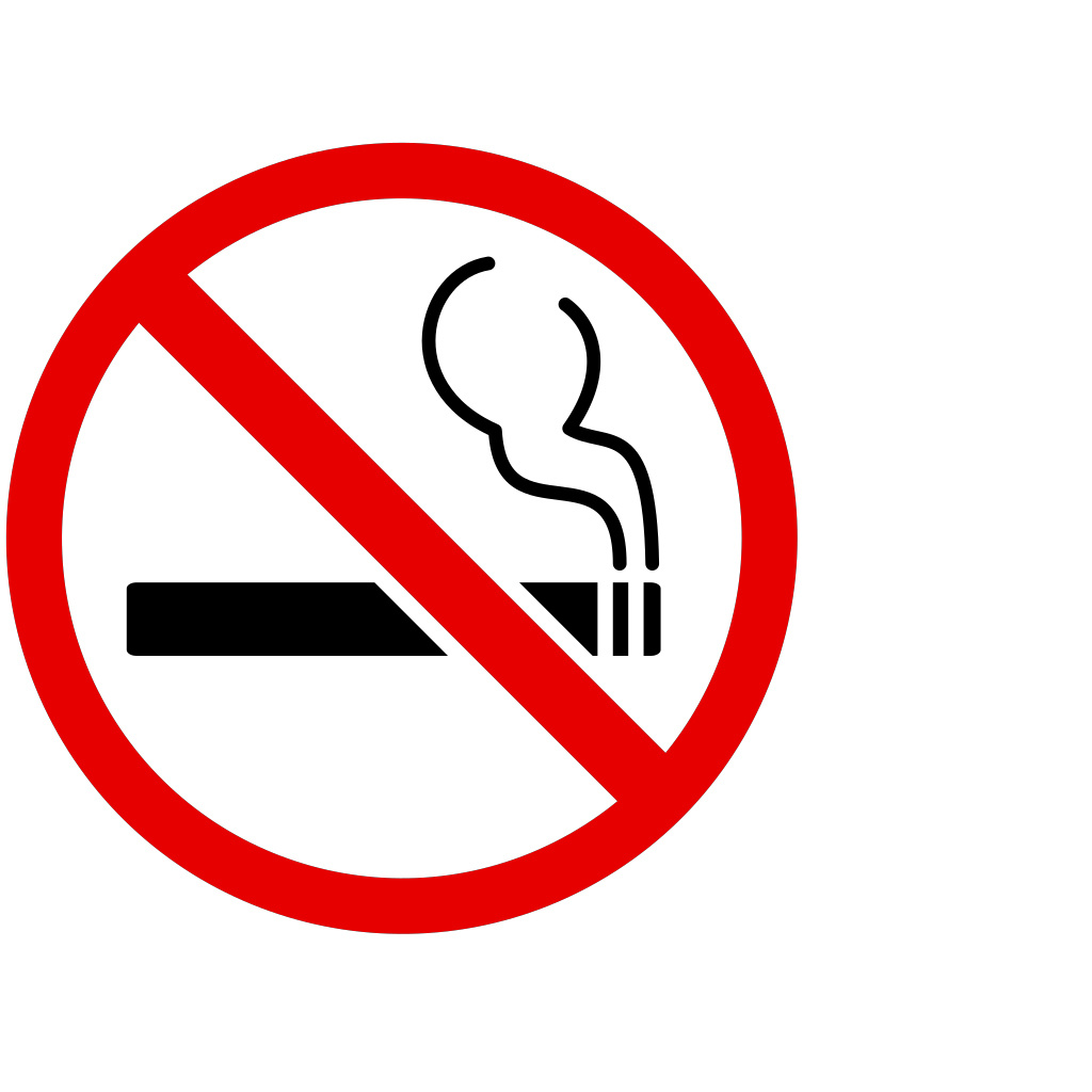 No smoke sign board clipart preview