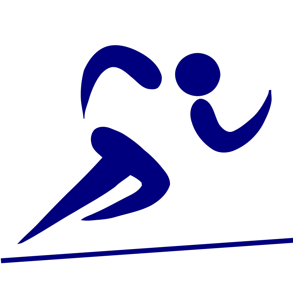 Olympic Blue Runner clipart preview