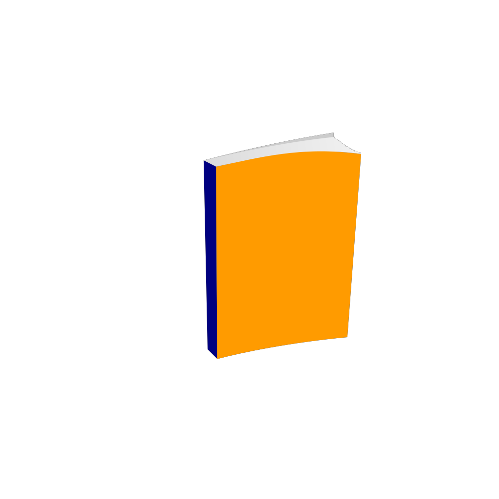 Open Orange Book Png clipart preview