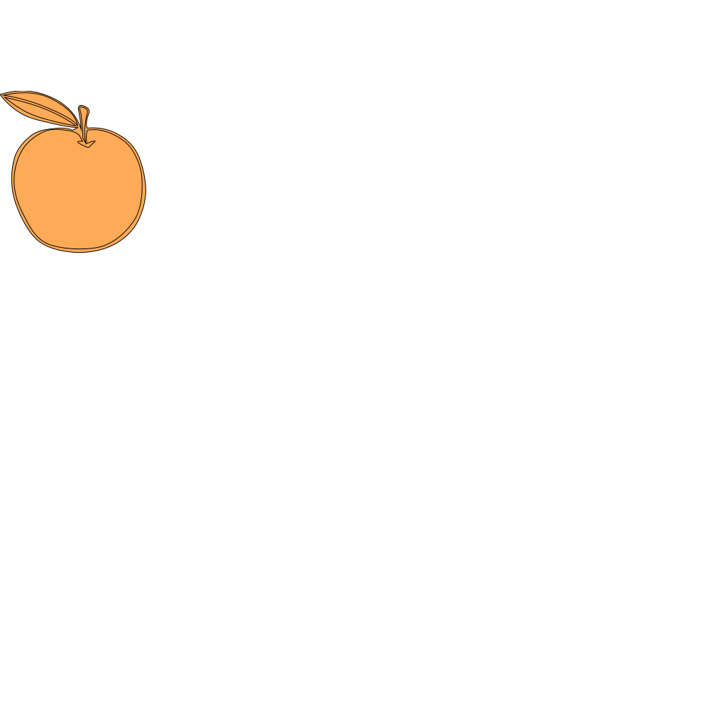 Orange Apple Design clipart preview