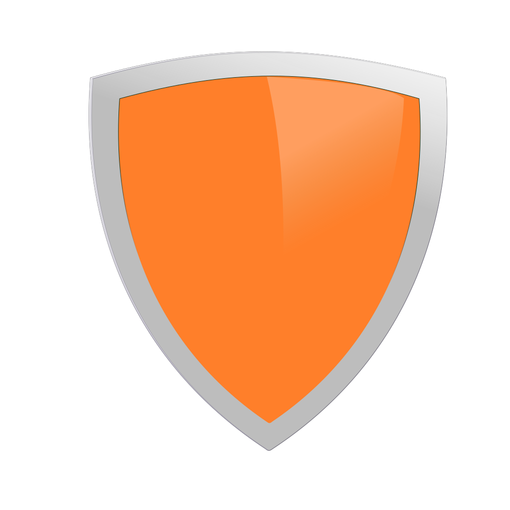 Orange Shield Security Clipart clipart preview