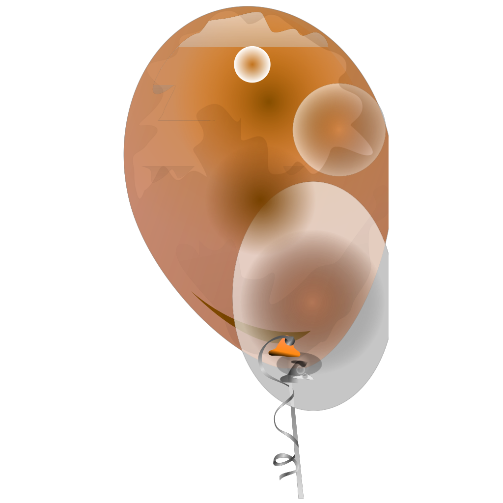 Orange Transparent Balloons Png clipart preview