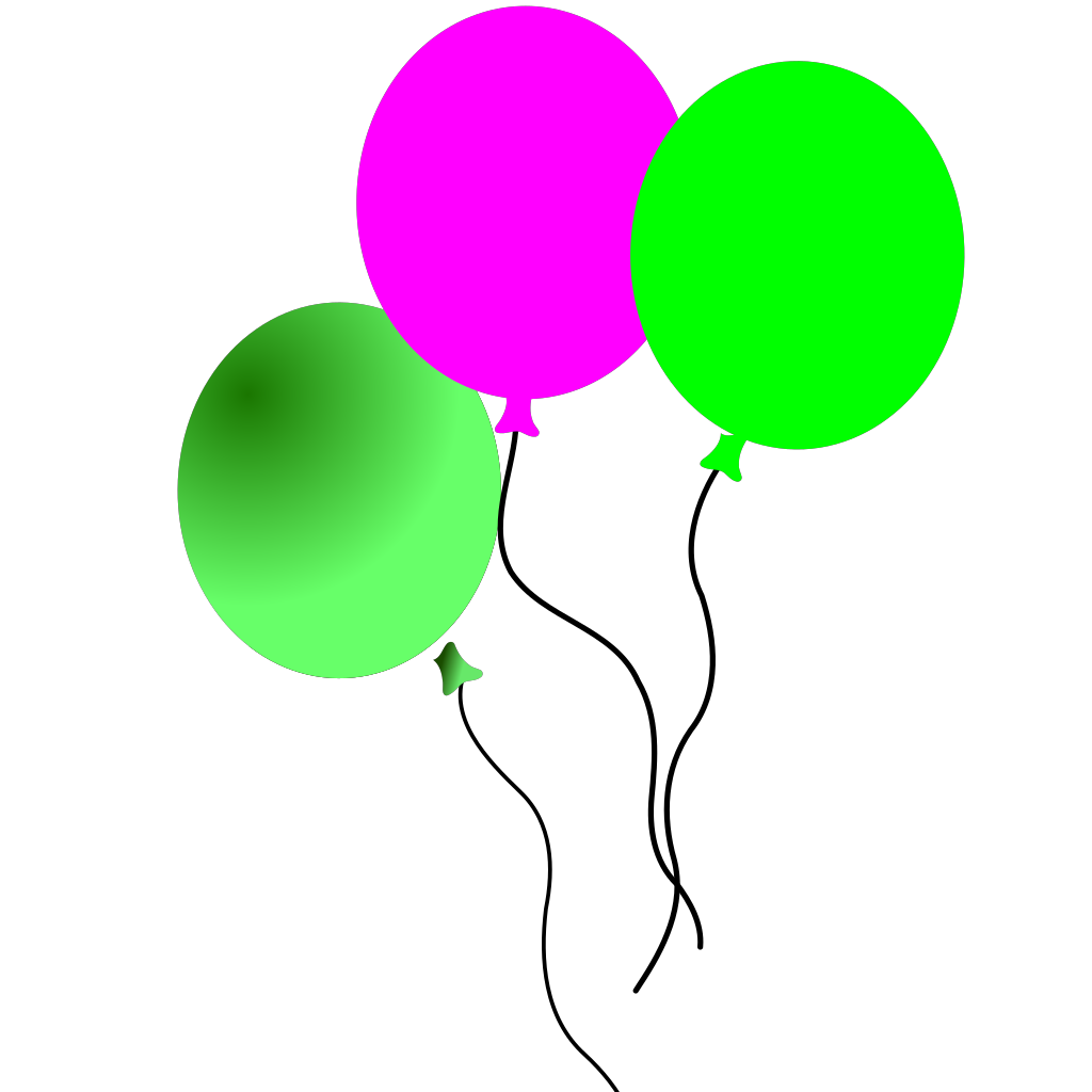 Party Balloons Png clipart free download