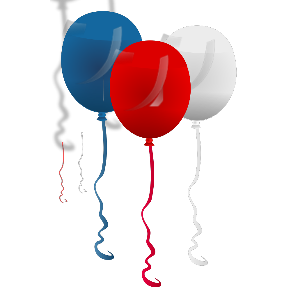 Party Flying Balloons clipart free download