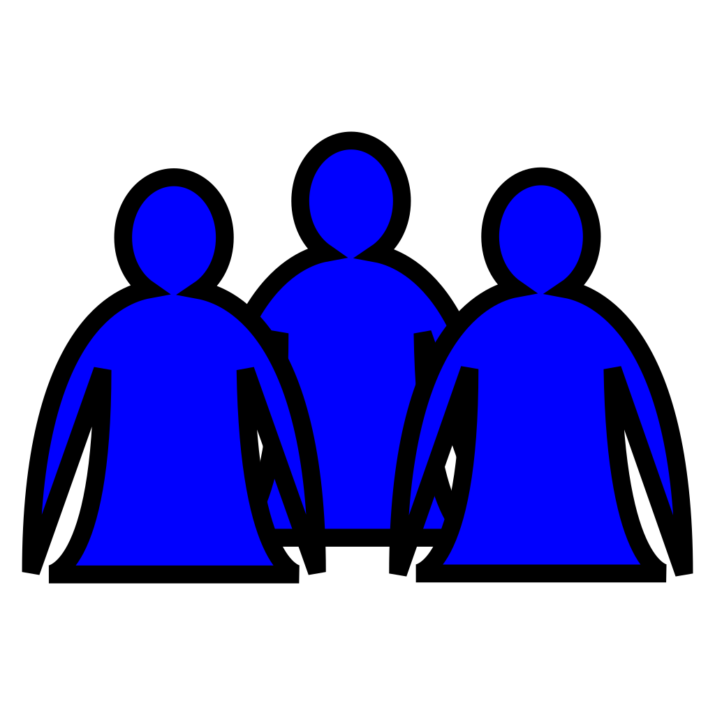 People Blue Comic Icon clipart preview