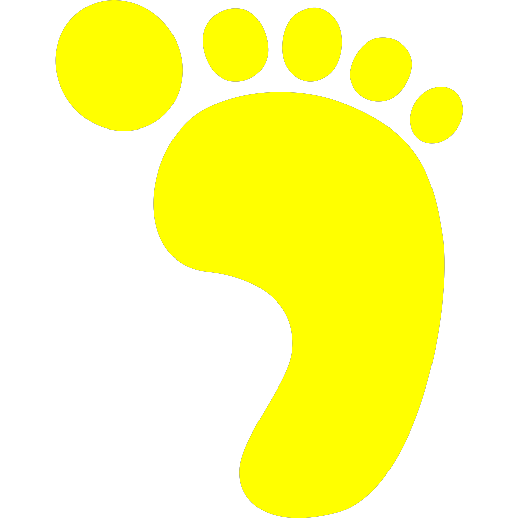 People Yellow Footprint clipart preview