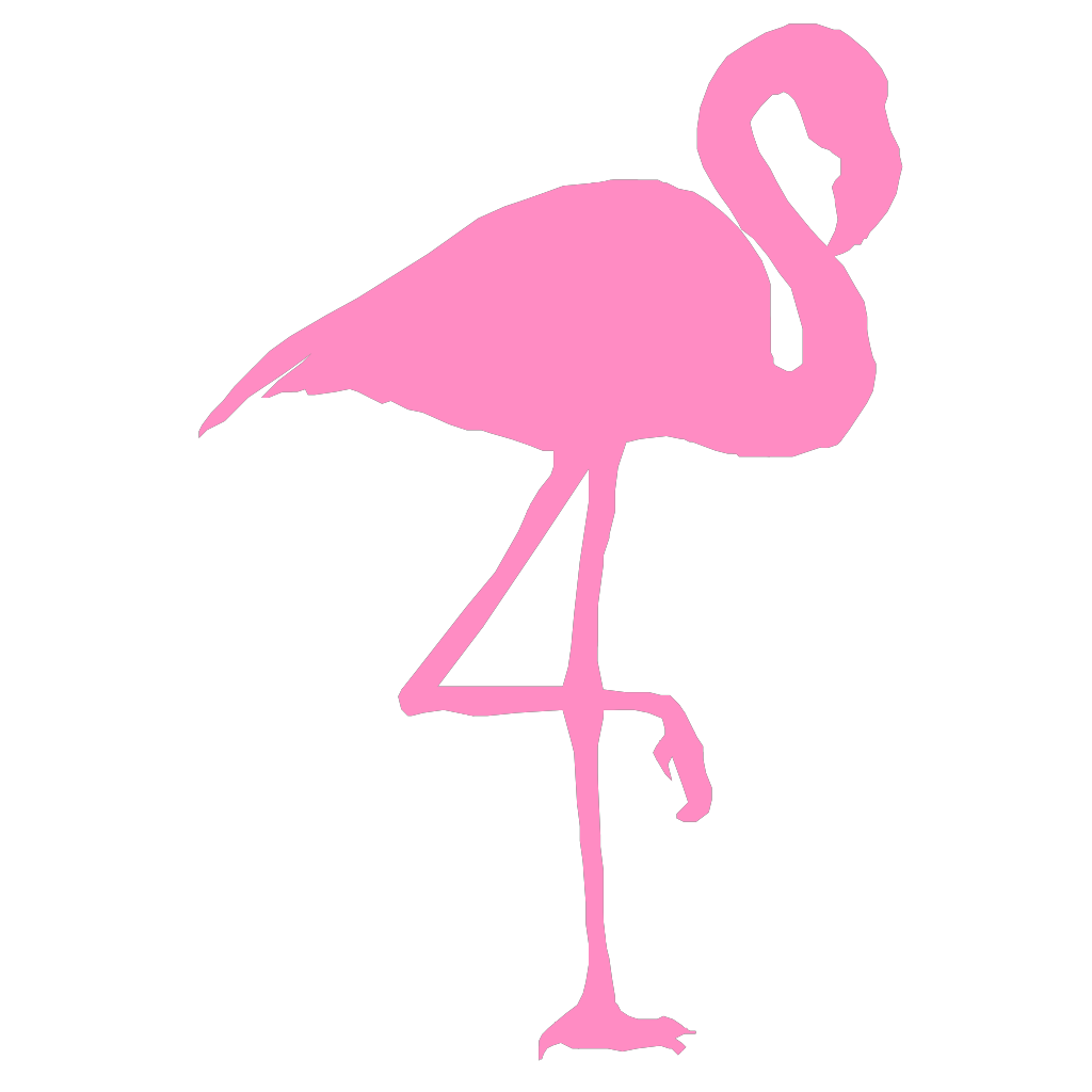 Pink Flamingo Silhouette clipart free download