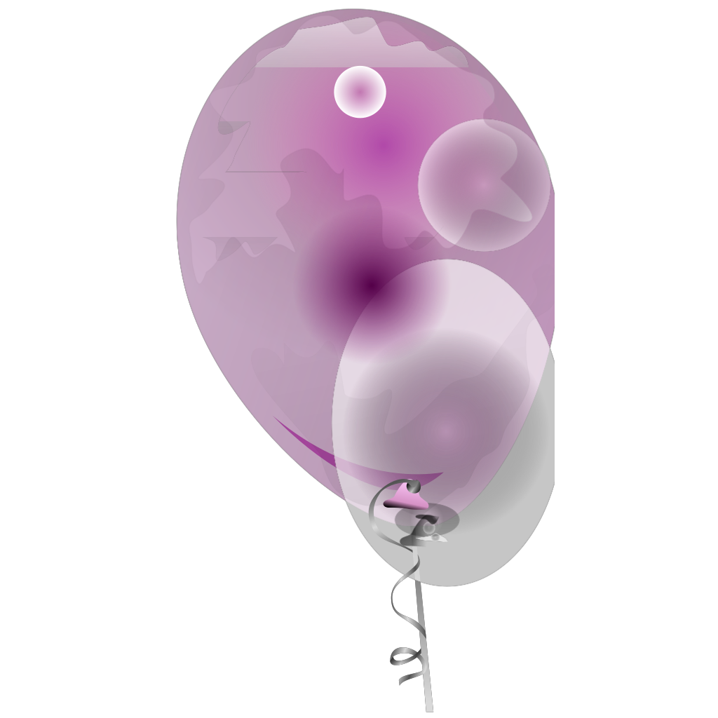 Pink Transparent Balloons Png clipart preview