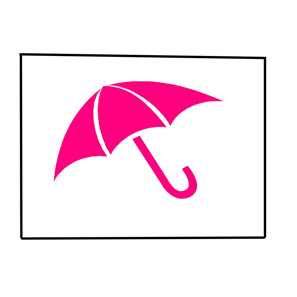 Pink Umbrella Icon clipart preview