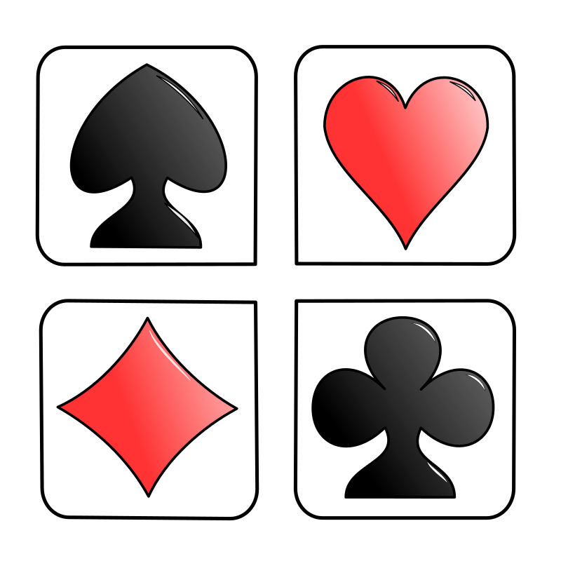 Playing Card Symbols  clipart preview