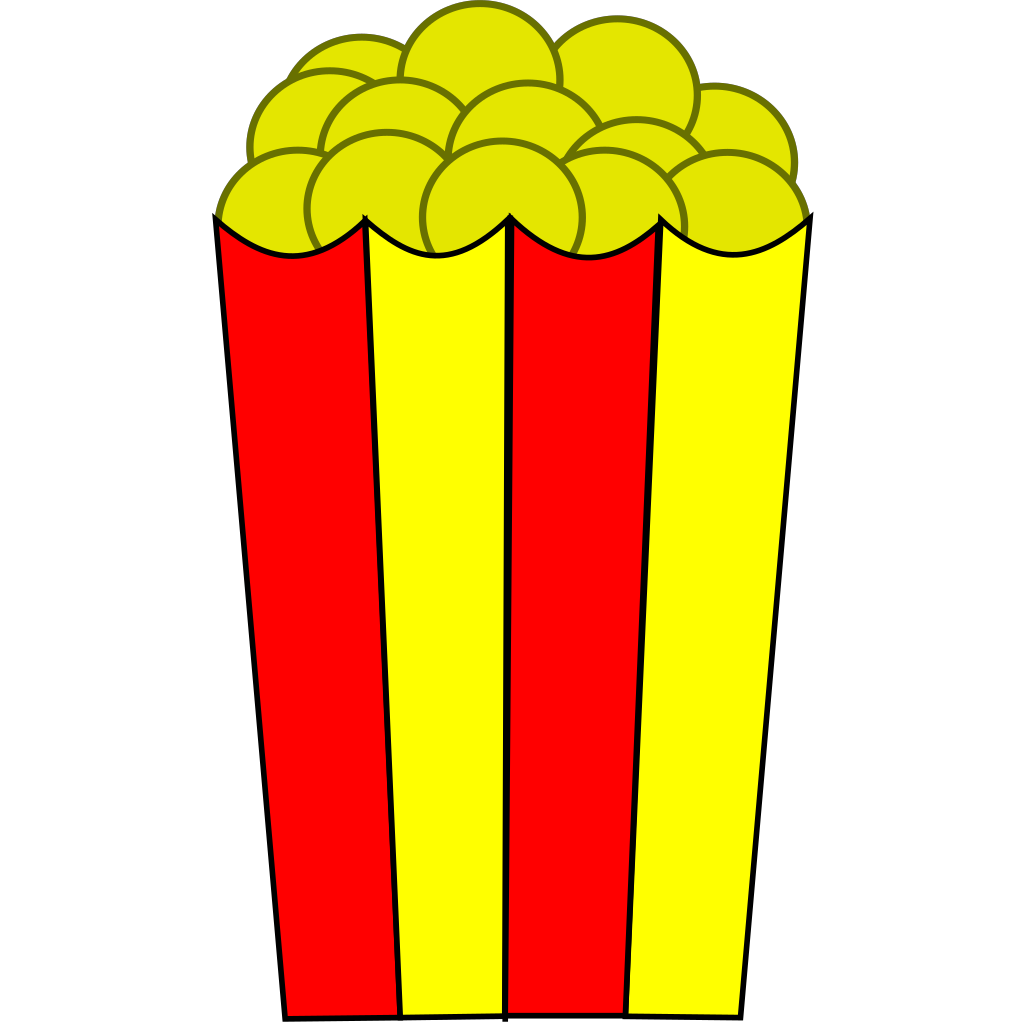 Popcorn film food clipart preview