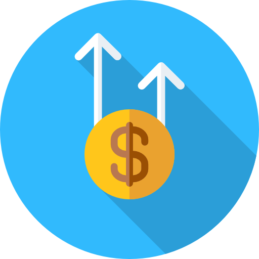 Profit Dollar Up Chart Icons clipart preview