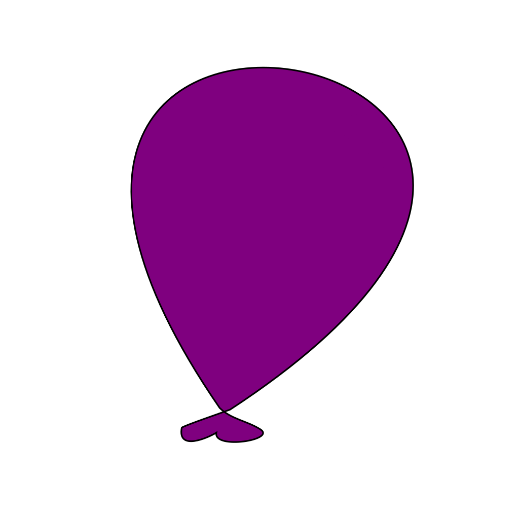 Purple Balloon Icon clipart preview