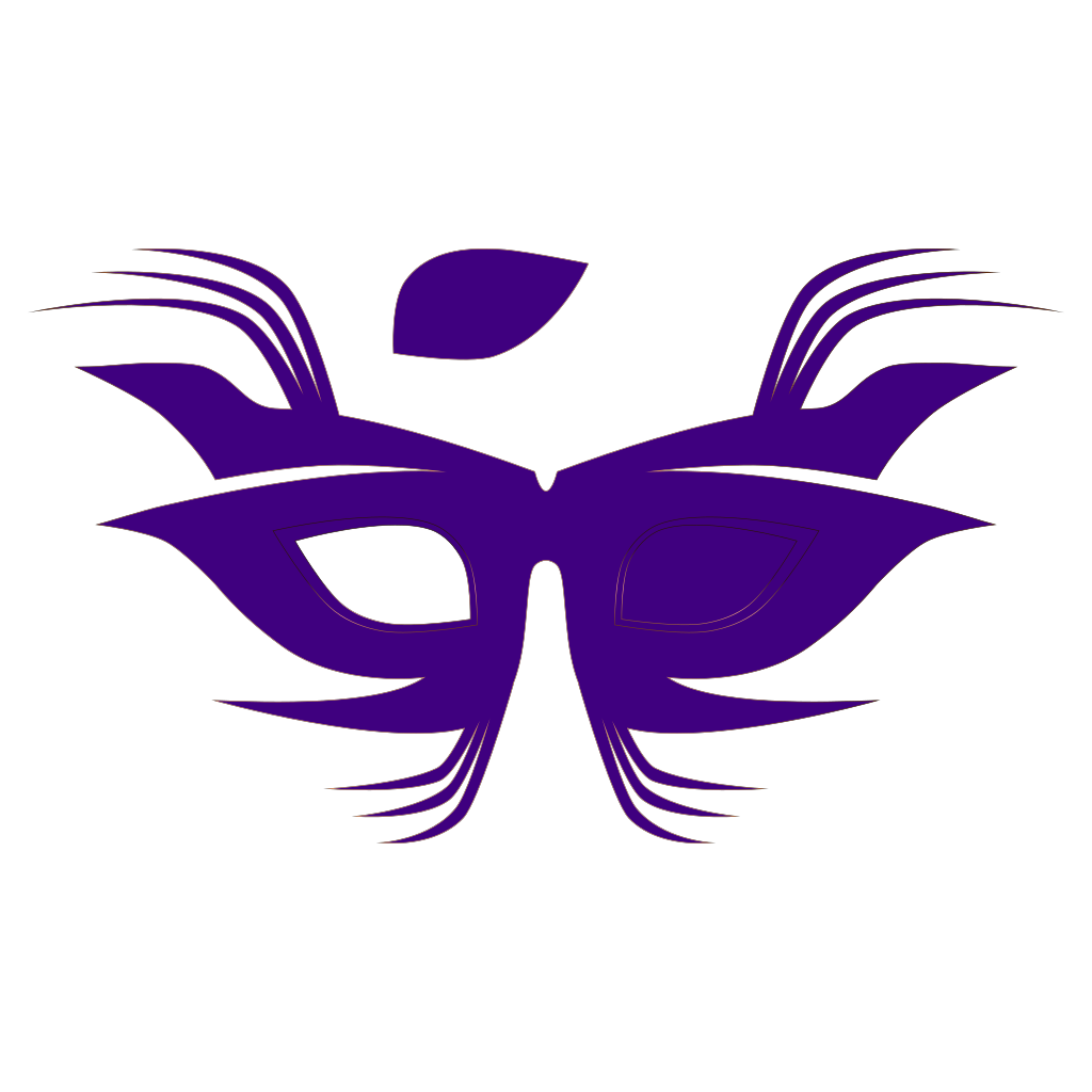 Purple Party Mask Png clipart preview