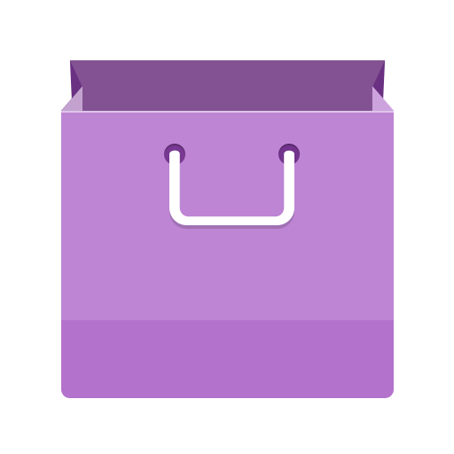 Purple Shopping Bag Clip Art PNG clipart free download