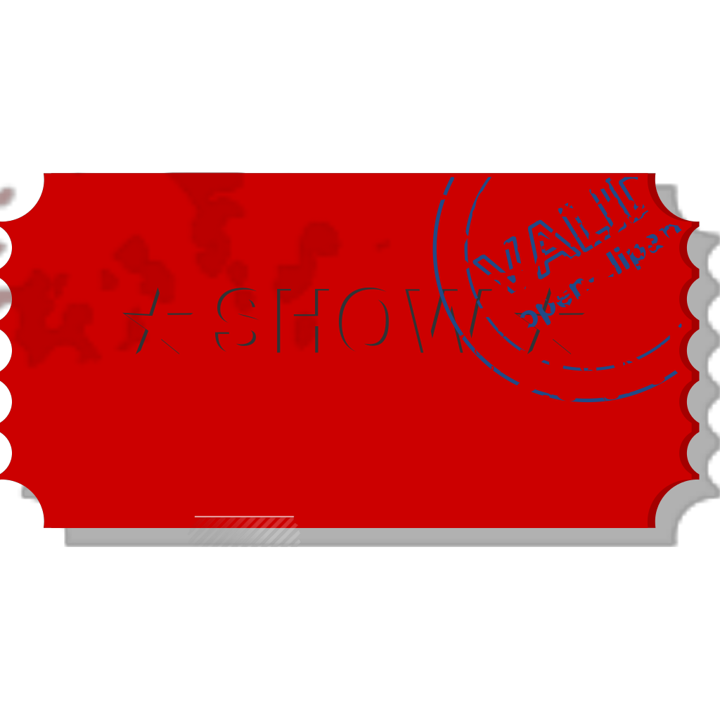 Red Admit Ticket Template Blank clipart preview