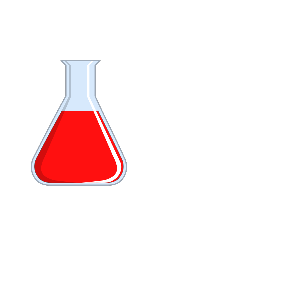 Red Chemistry Flask clipart preview