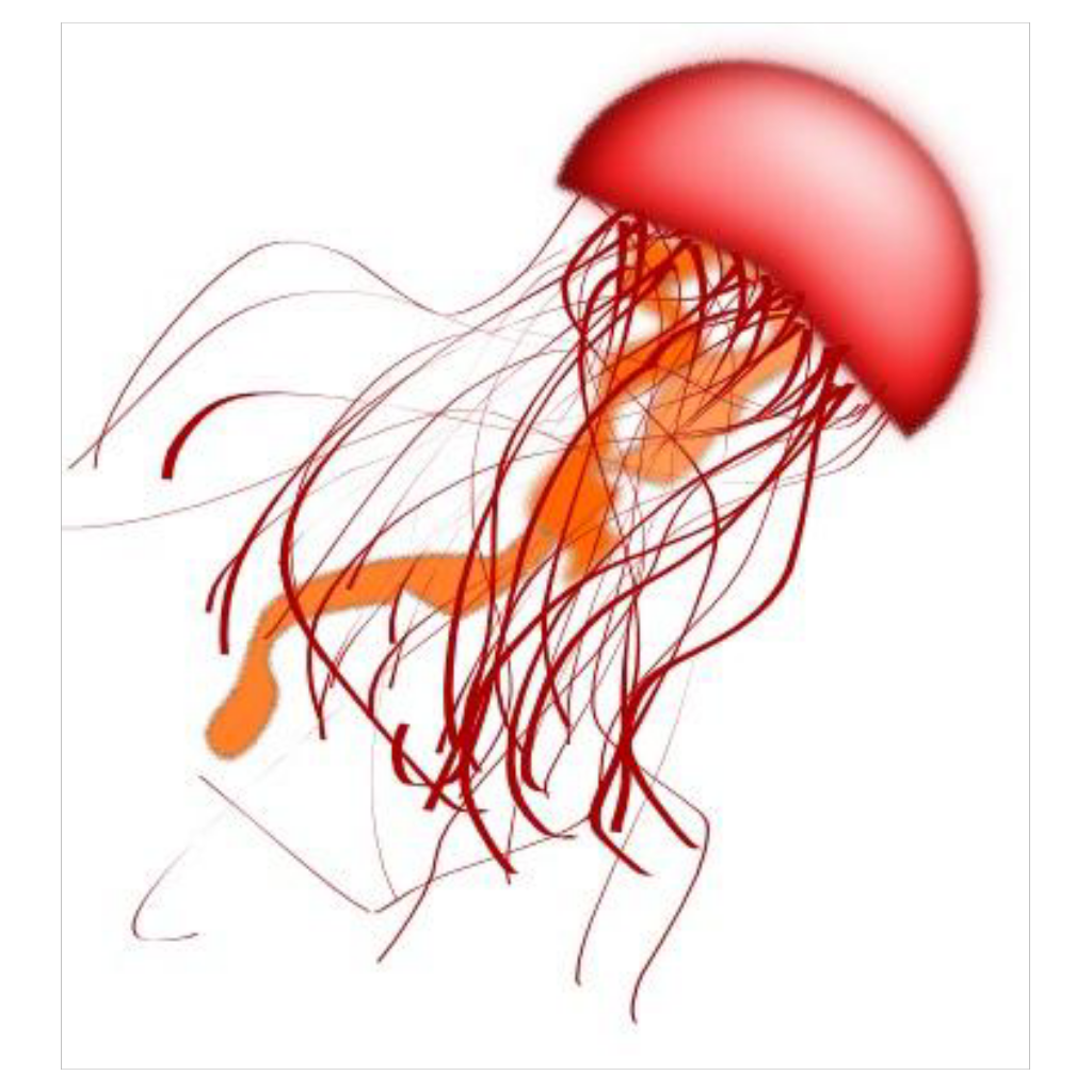 Red Jellyfish Animal Clipart clipart preview