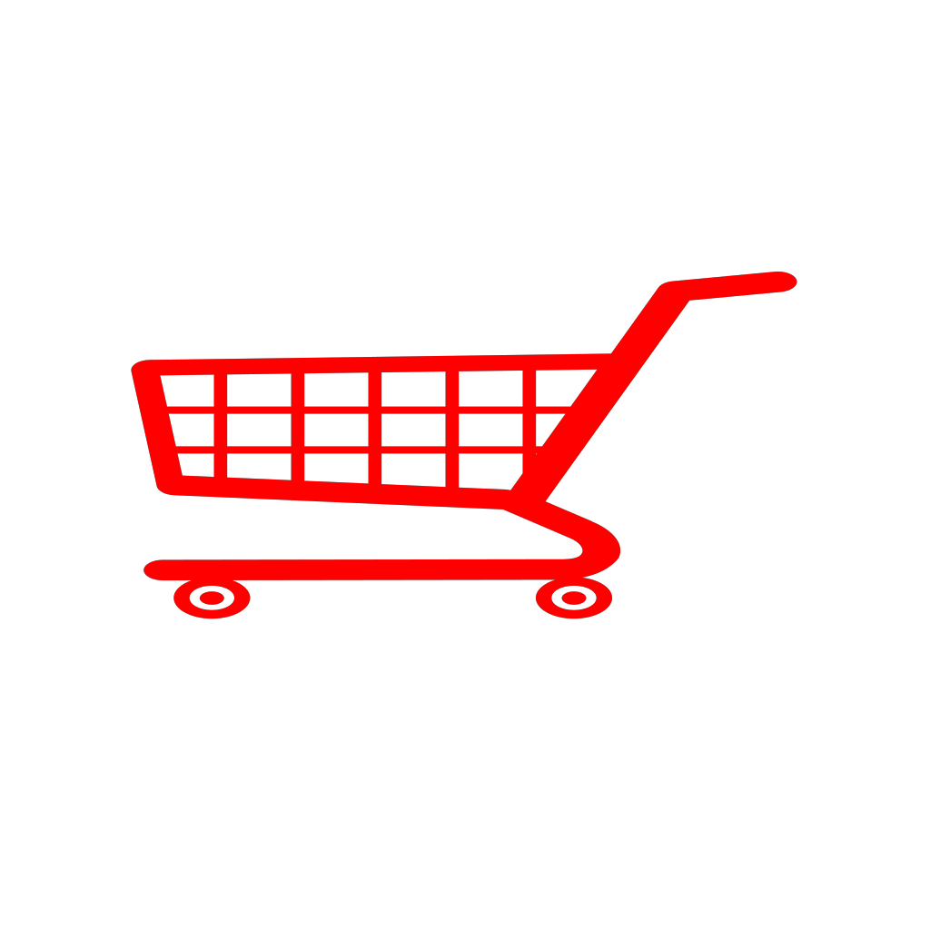 Red Shopping Cart Icon clipart preview