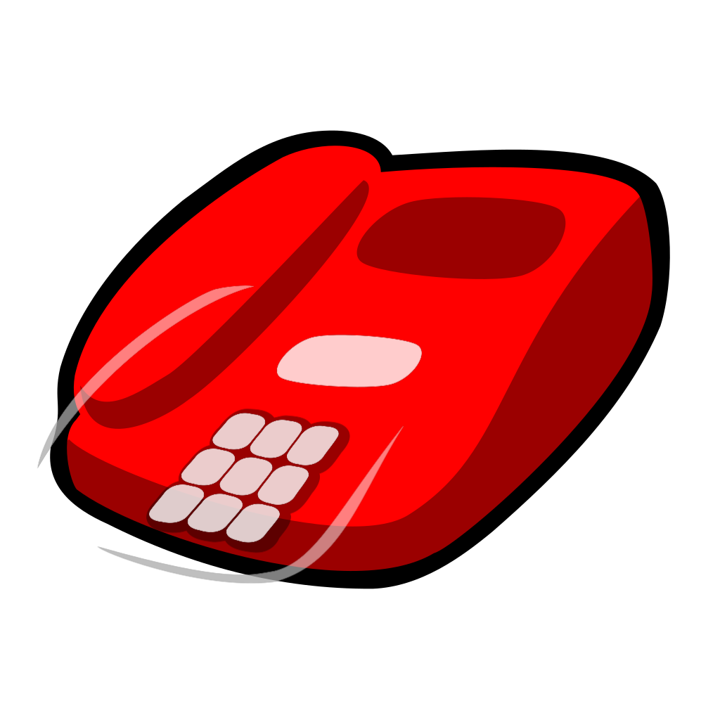 Red Telephone Icon clipart preview