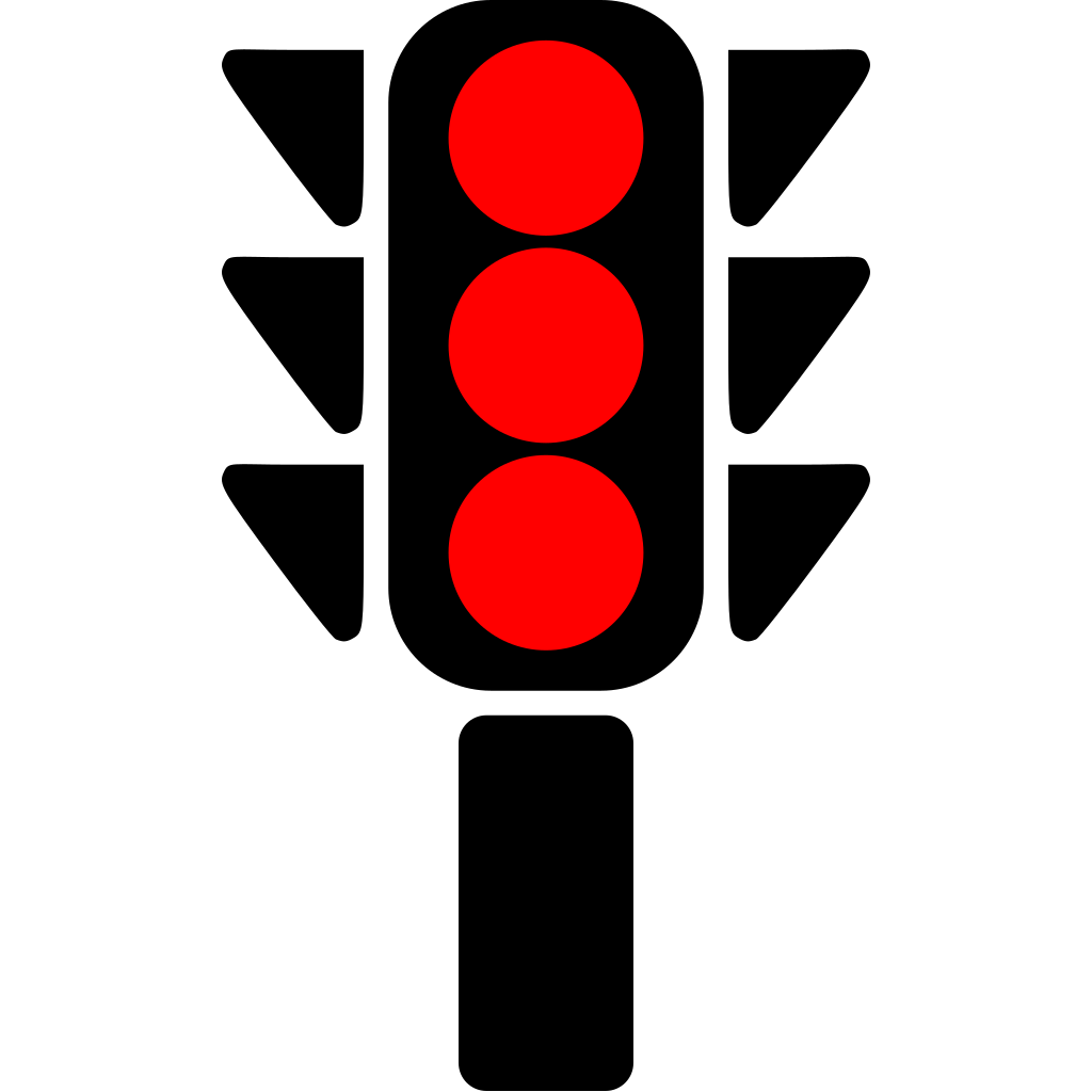 Red Traffic Light Symbol clipart free download