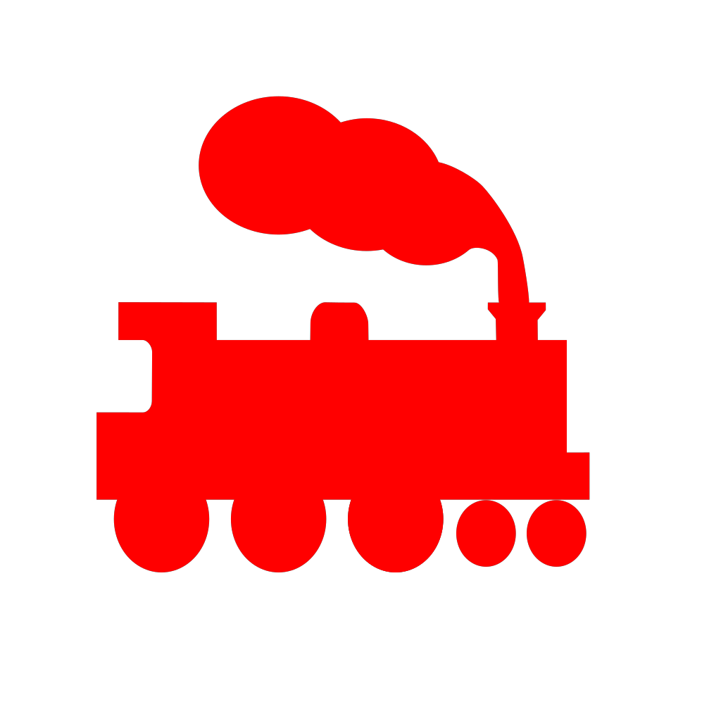 Red Train Silhouette clipart preview