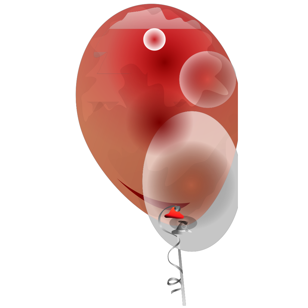 Red Transparent Balloons clipart preview