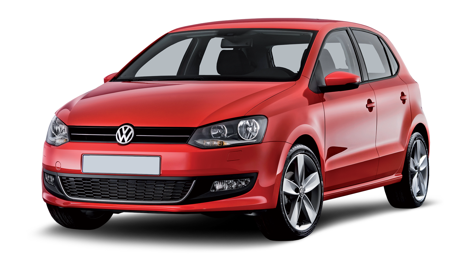 Red Volkswagen Polo clipart free download