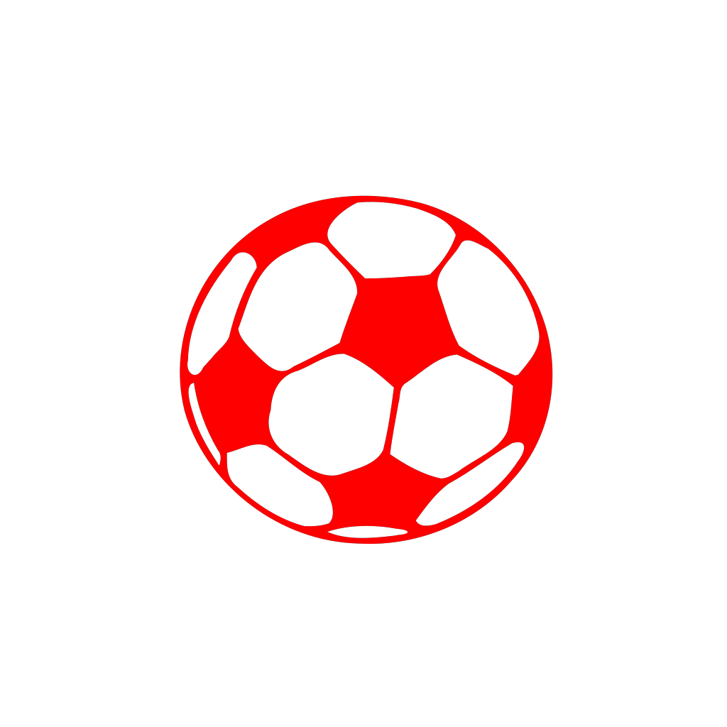 Red white sport ball clipart preview